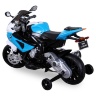 Детский электромотоцикл BMW S1000PR Blue 12V - JT528-BLUE